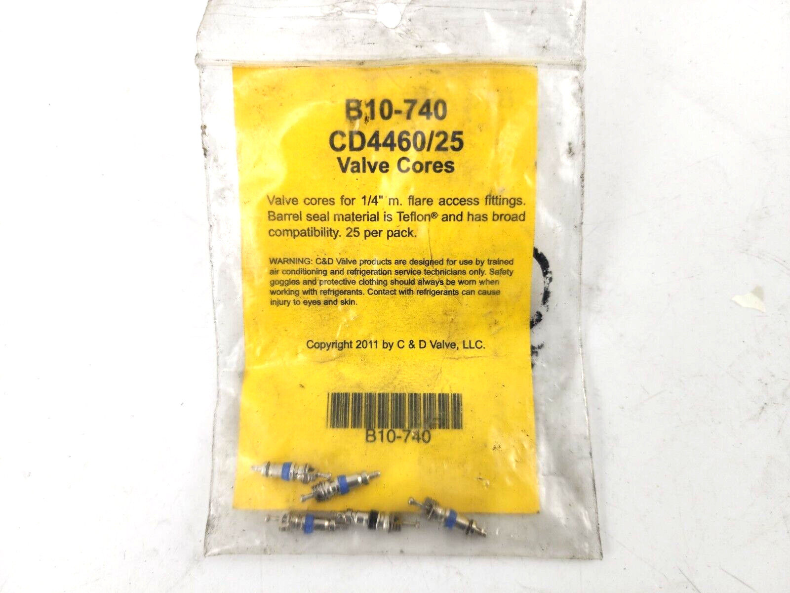 5pcs C&D Valve Core 1/4″ B10-740 CD4460/25