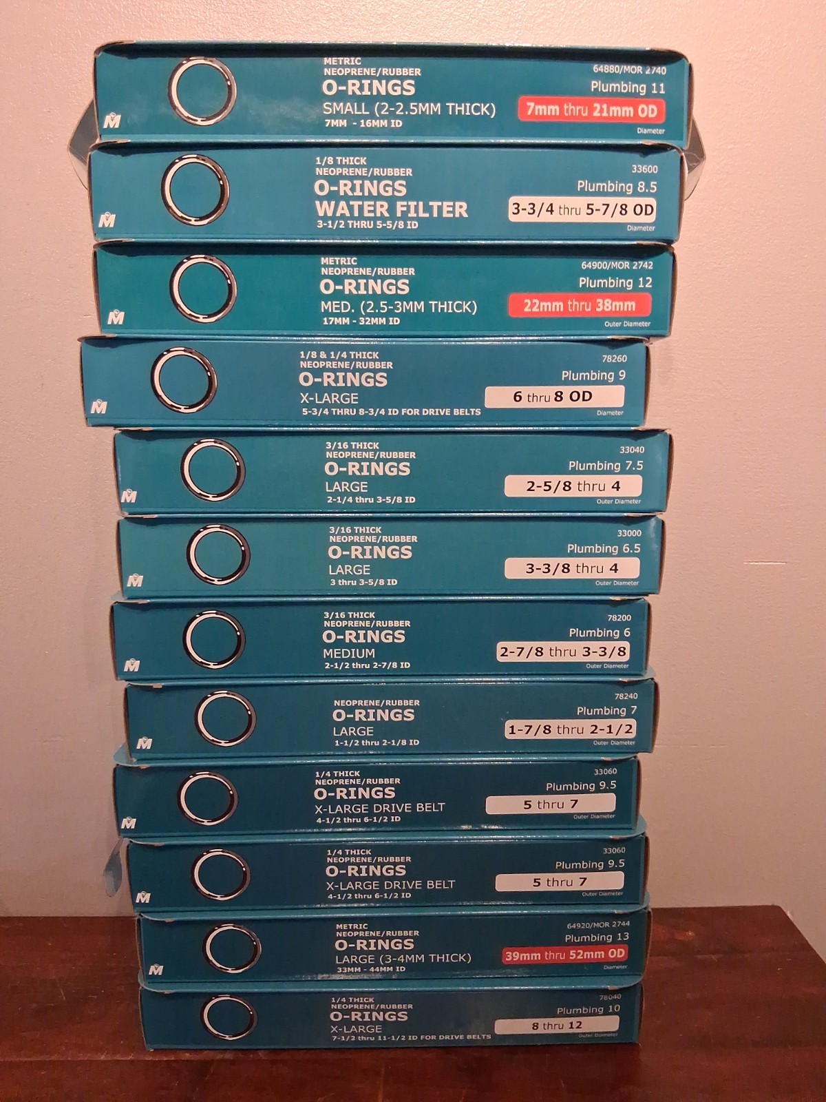 Midwest Fasteners Find It Fast **Empty** O-RING Assortment Boxes