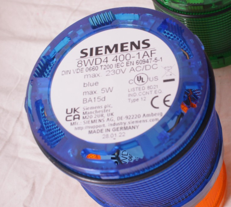 Siemens signaling column, stack lights & horn 8WD4 420-0FA 1AB/1AC/1AF/1AD