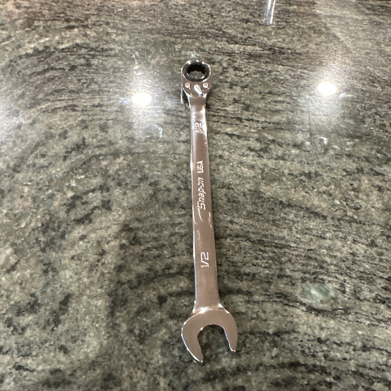 Snap-on soxrr16a 1/2″ 12-Point sae ratcheting reversible combination wrench new