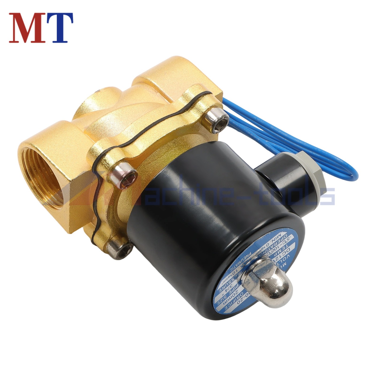 3/4 Inch Solenoid Valve Air Water N/C Gas Oil Normally Closed 12V 220V