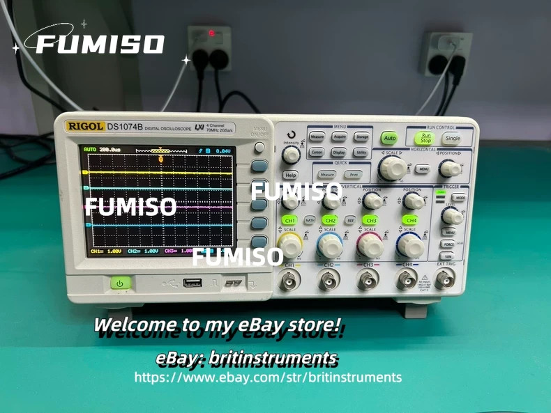 1pcs RIGOL DS1074B oscilloscope, 70MHz, 2GSa/s four channel /#br