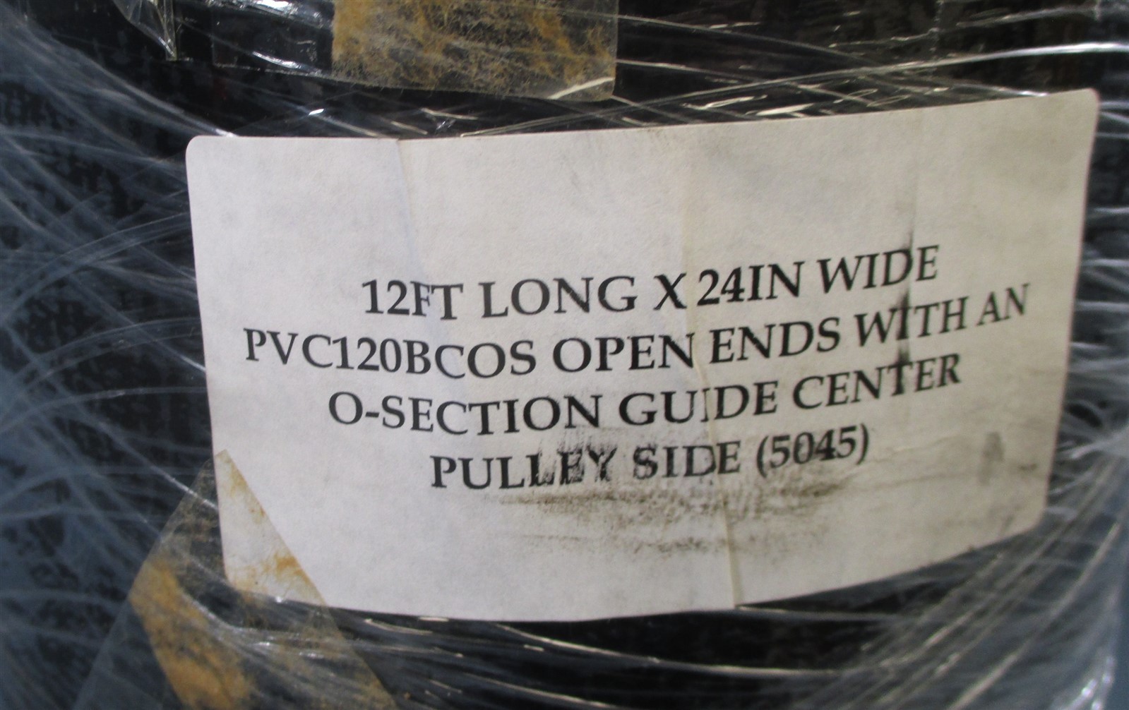 Unbranded 12 Ft x 24 IN Smooth Black Top PVC Guided Open End Conveyor PVC120BCOS