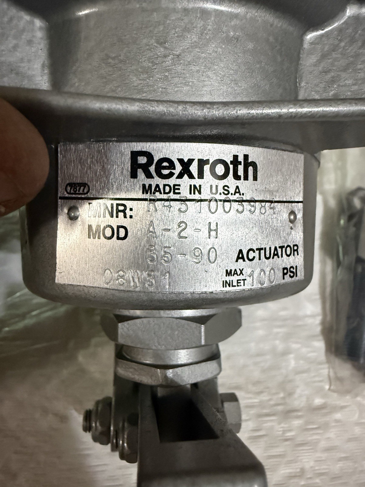 rexroth R431003984 Pneumatic Actuator Model A-2-H 35-90 New In Box