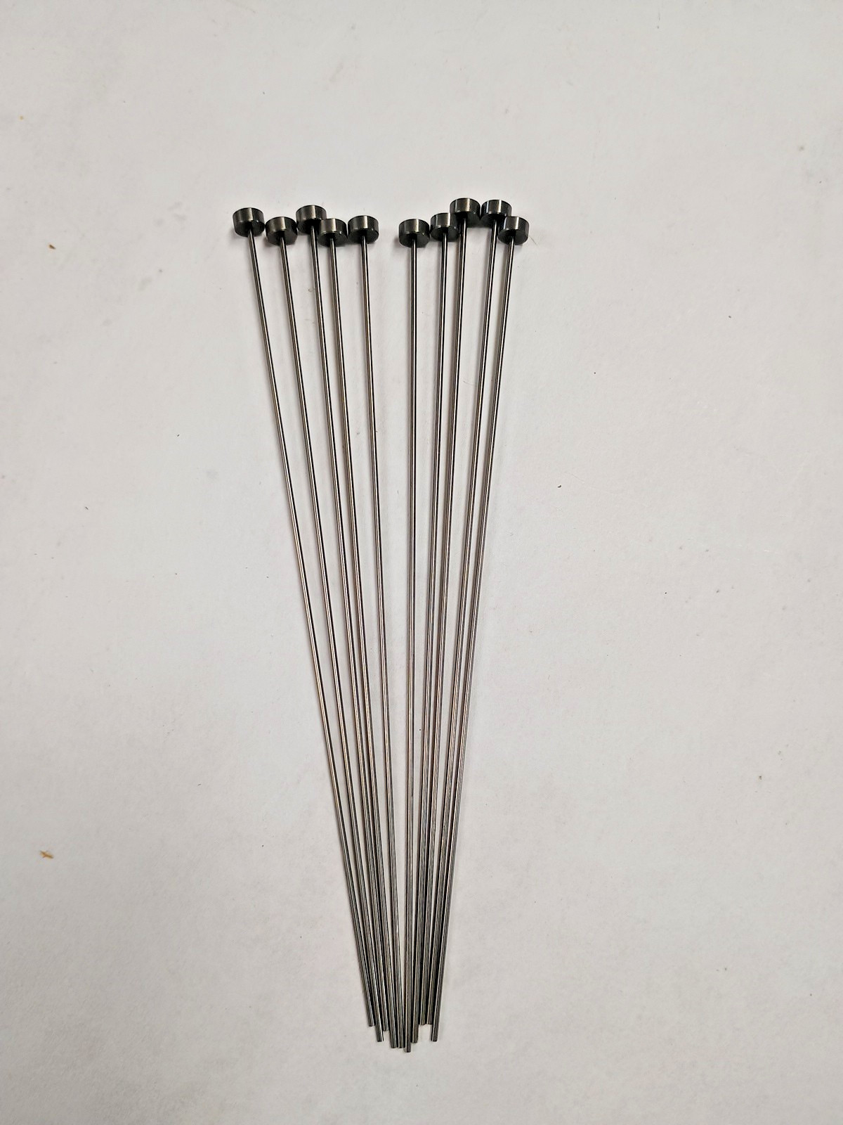 Lot of 10 pcs Straight Ejector Pins 3/64 x 6″ Steel Round Tip Punch Head 1/4″