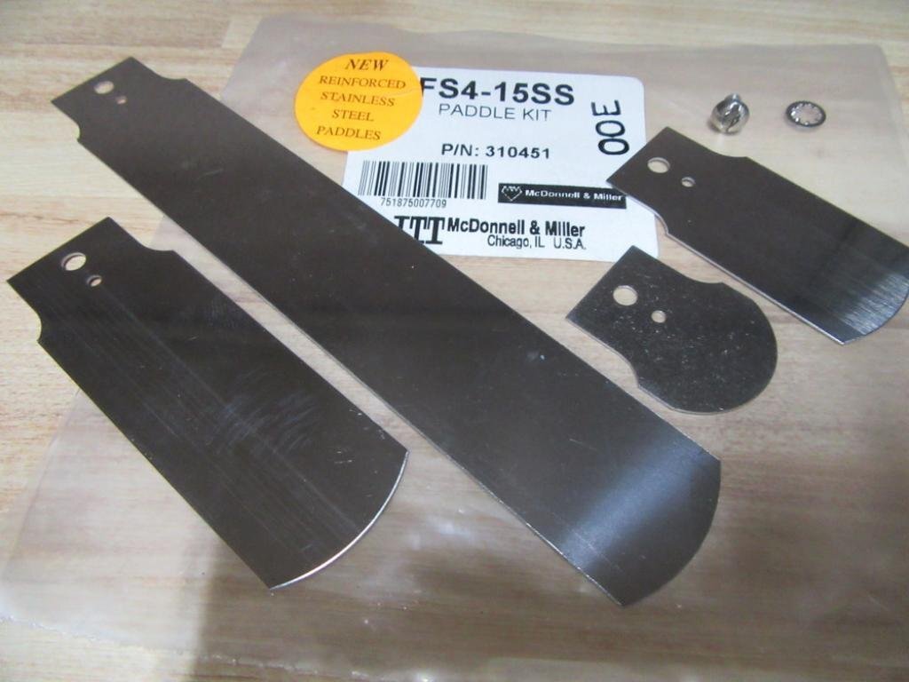 Mcdonnell & Miller Fs4-15ss Stainless Steel Paddle Kit Includes 1, 2, 3, 6