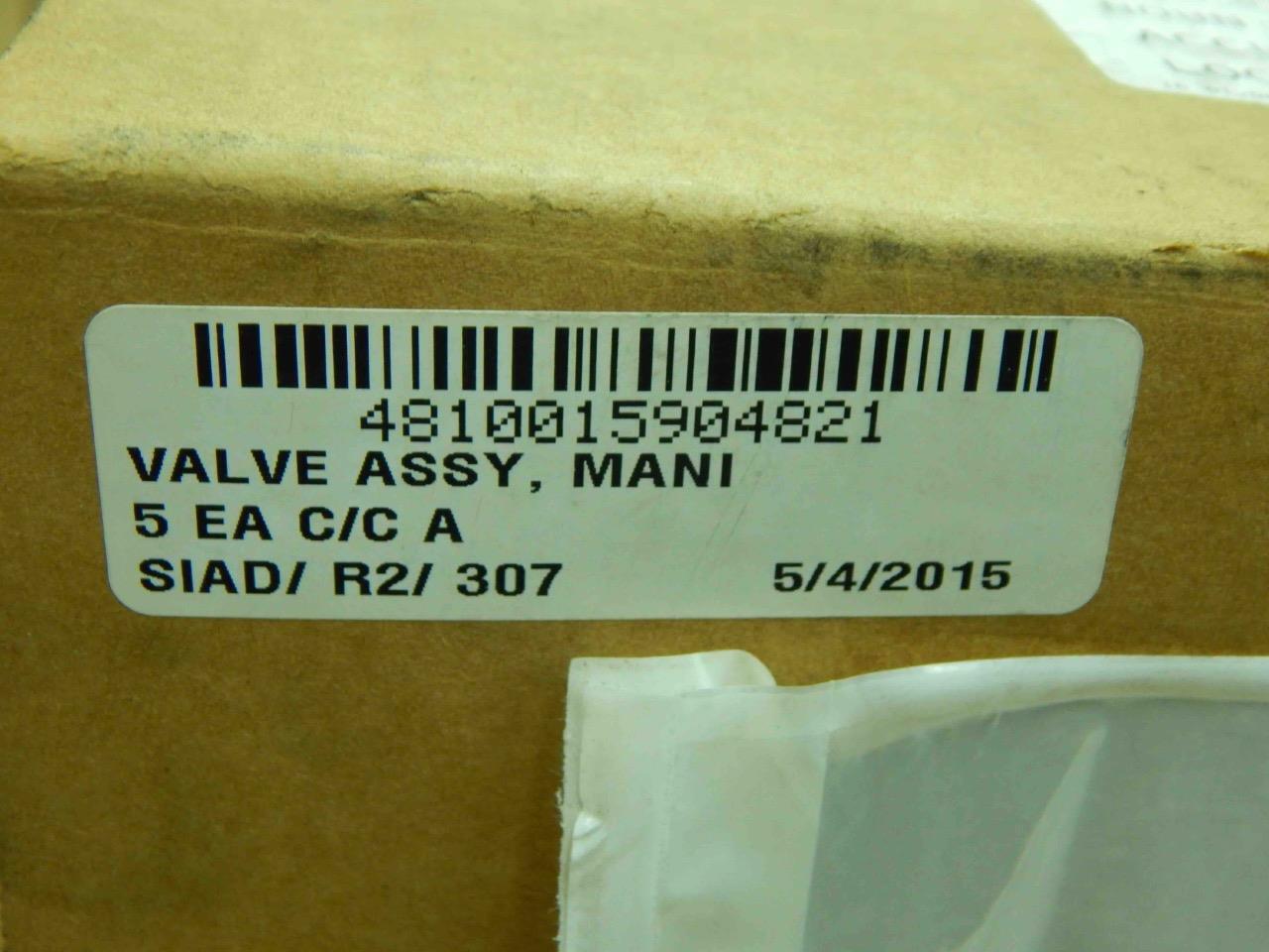 Spartan 2590-MM5-001, 4810-01-590-4821 Manifold Valve Assy 24Vdc #624