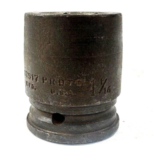 ASSORTED 6-POINT IMPACT SOCKET SIZES-5/8″ TO 1 1/4″W/ 1/2″ & 3/4″ DRIVE LOT OF 7