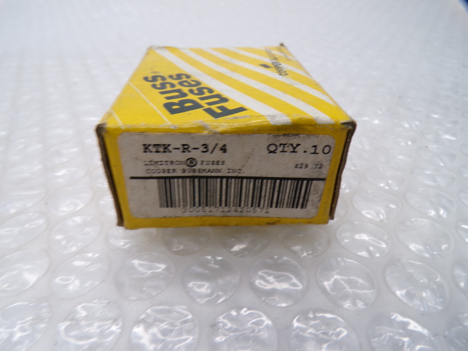 BUSSMANN KTK-R-3/4 FUSE PKG OF 10 NSMP