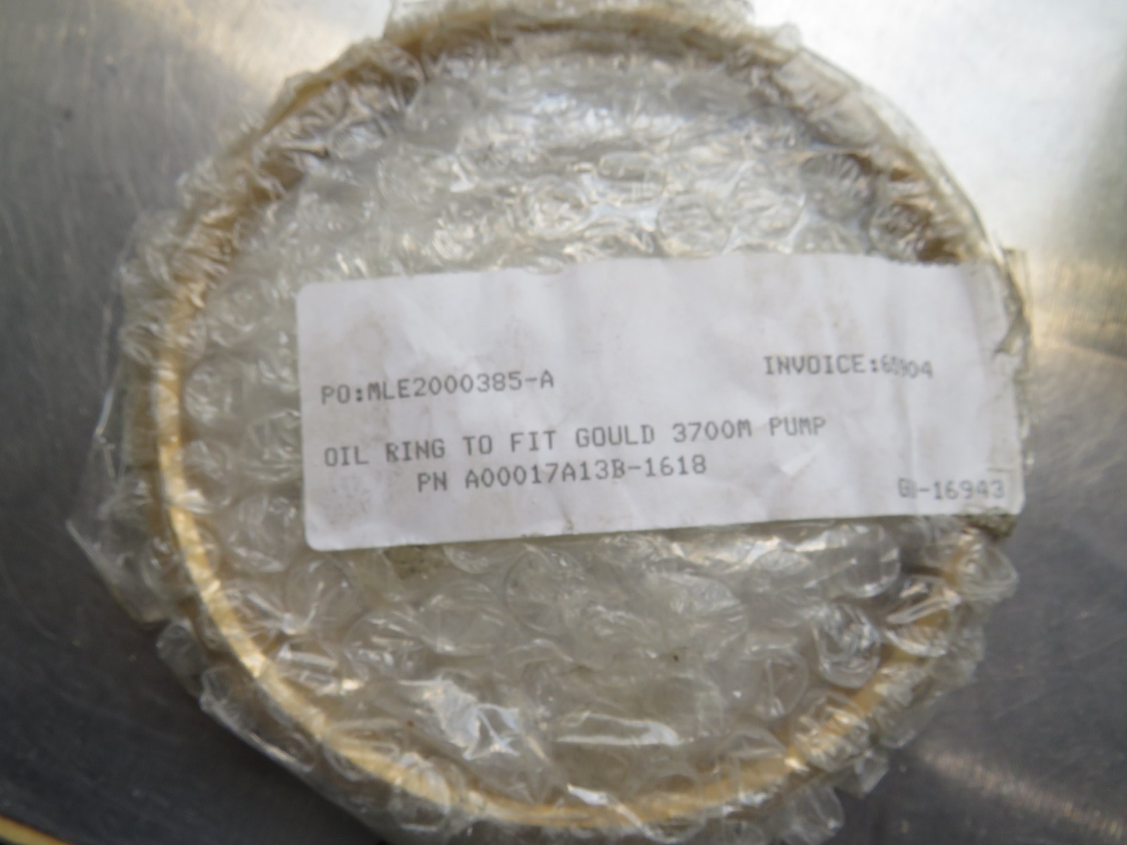 Goulds Pump A00017A13B-1618 Oil Ring 3700M