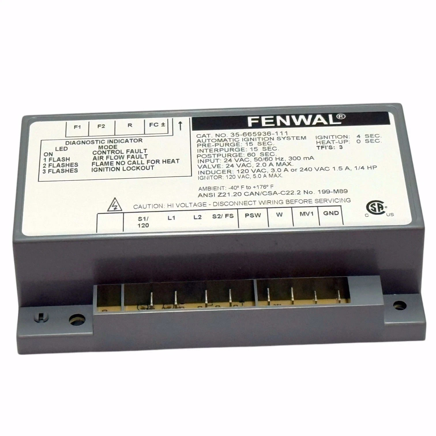 MARRA FORNI ECBP-842999 Replacement FENWAL 35-665936-111 Ships today