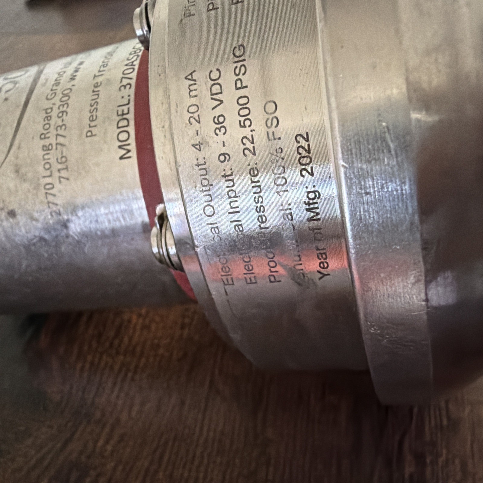 WECO Hammer Union GP:50 Pressure Transducer 370ASBCAMRQB 0-15,000 PSIG