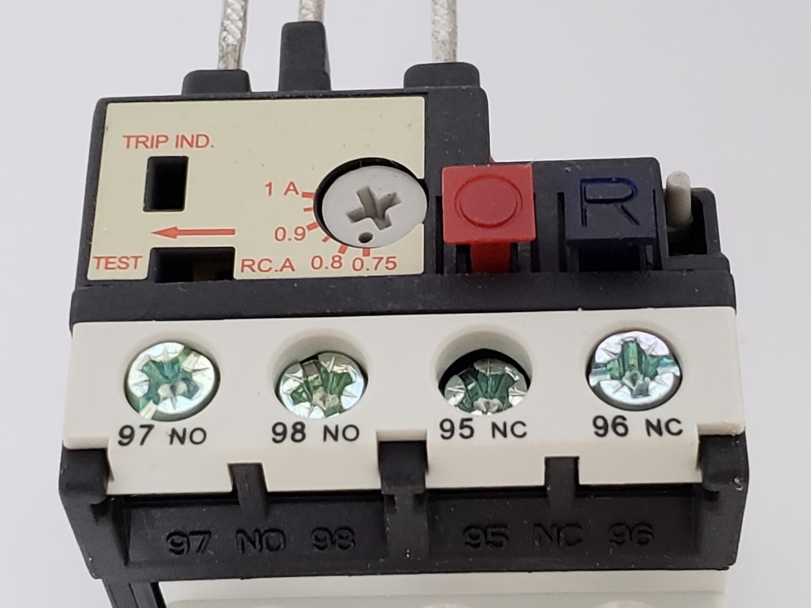 TECO RHU-10A1 THERMAL OVERLOAD RELAY 3 POLE 0.75-1 A 2 NO 2NC NIB