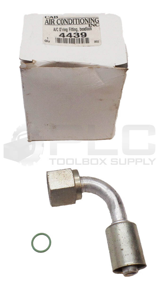 LOT OF 2 NEW CAB AIR CONDITIONING INC 4439 A/C O’RING FITTING BEADLOCK 1″ID
