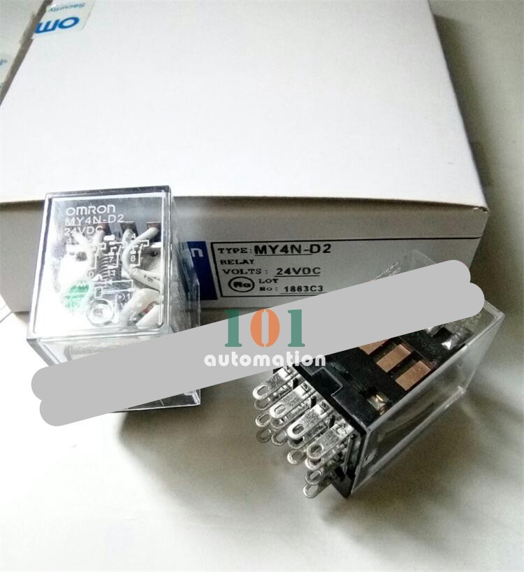 Qty:5 New For OM Small relay 14 pins MY4N-D2 24VDC