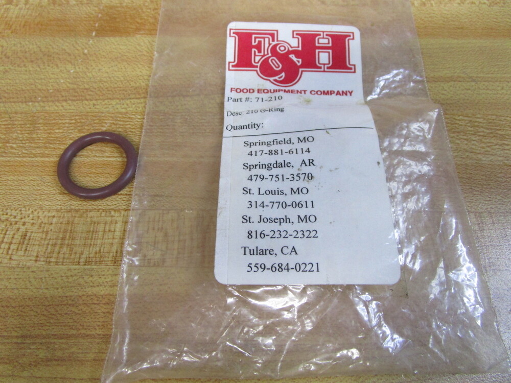 F&H 71-210 O-Ring 210 (Pack of 32)