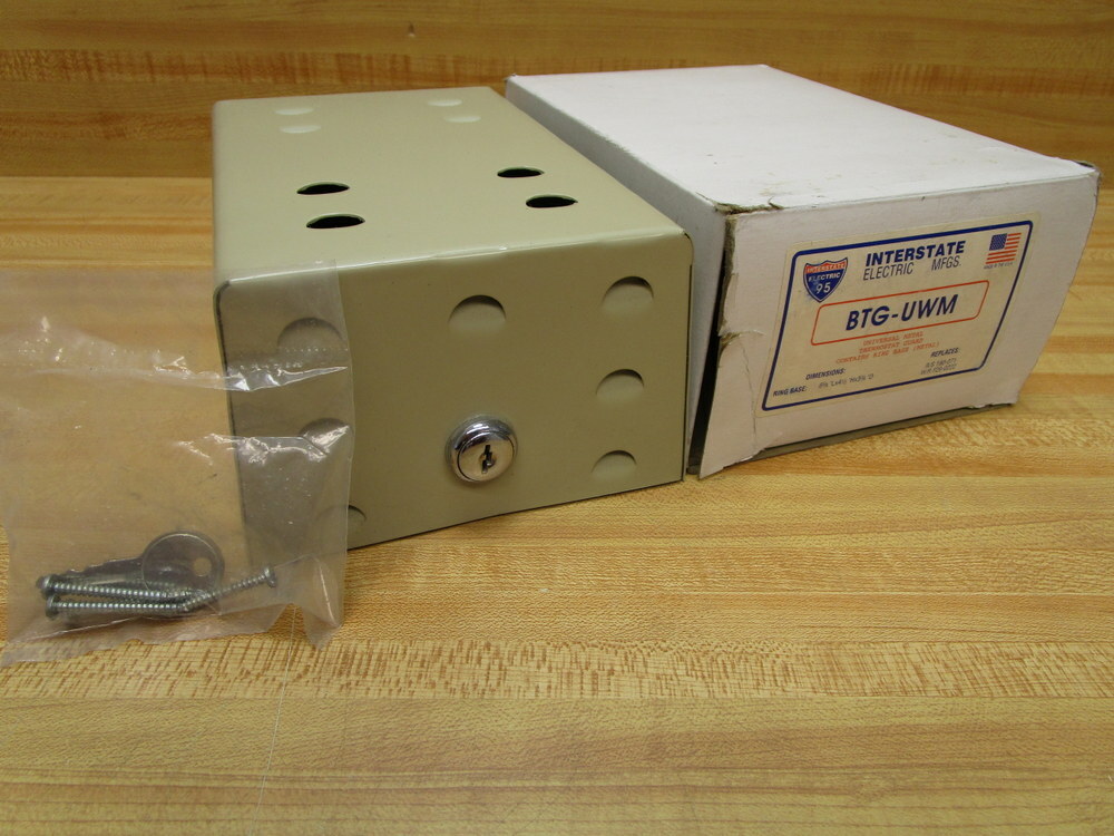 Interstate Electric BTG-UWM Thermostat Guard W/ Ring Base BTGUWM