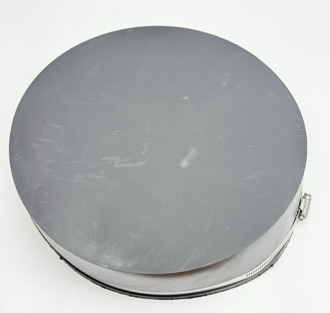 QC-110 Fernco 10″ TC-10 PVC Qwik Cap, Black
