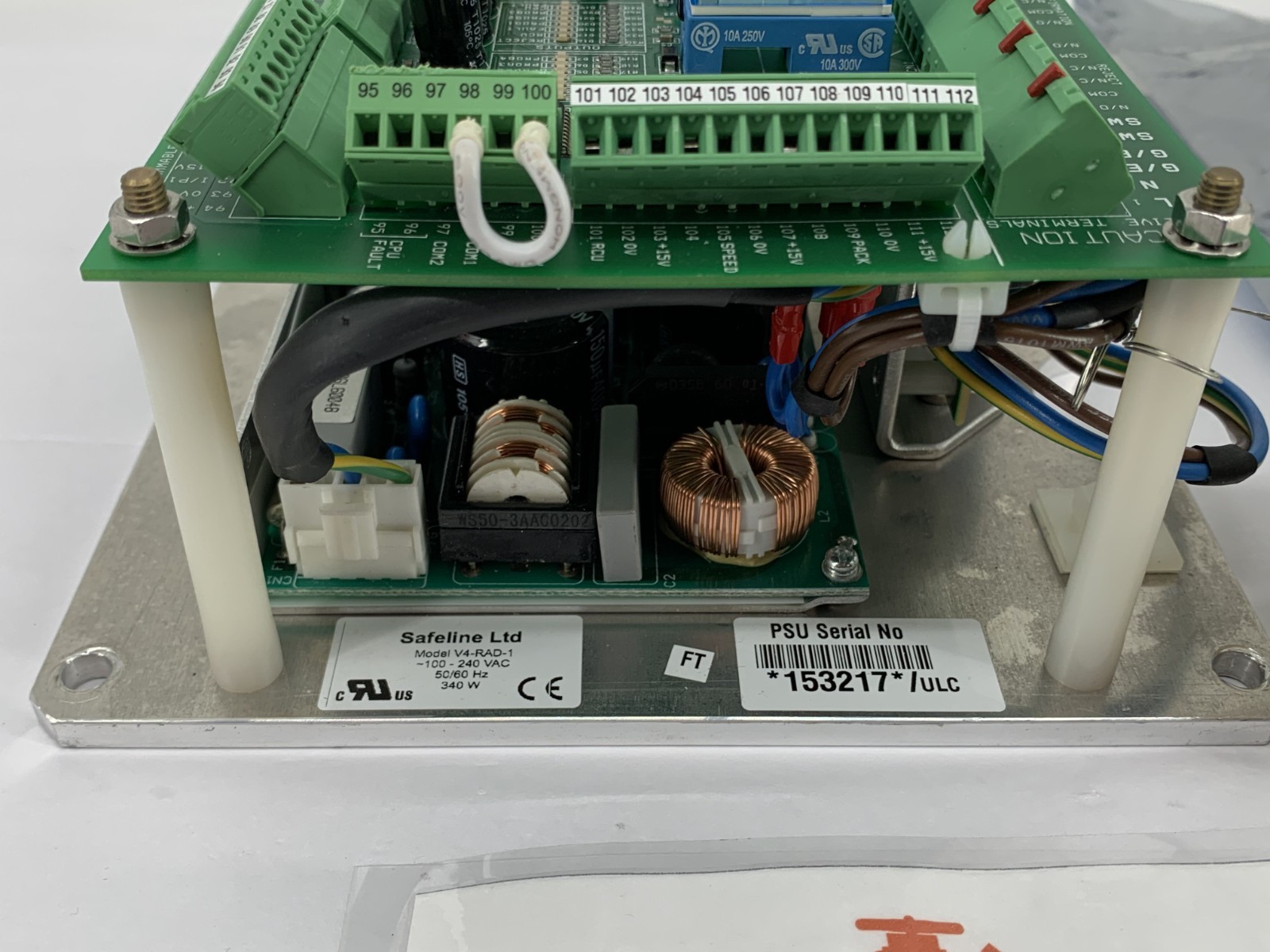 Mettler Toledo Safeline V4-RAD-1 WS50-3AAC 100-240V 340W 50/60Hz Power Supply