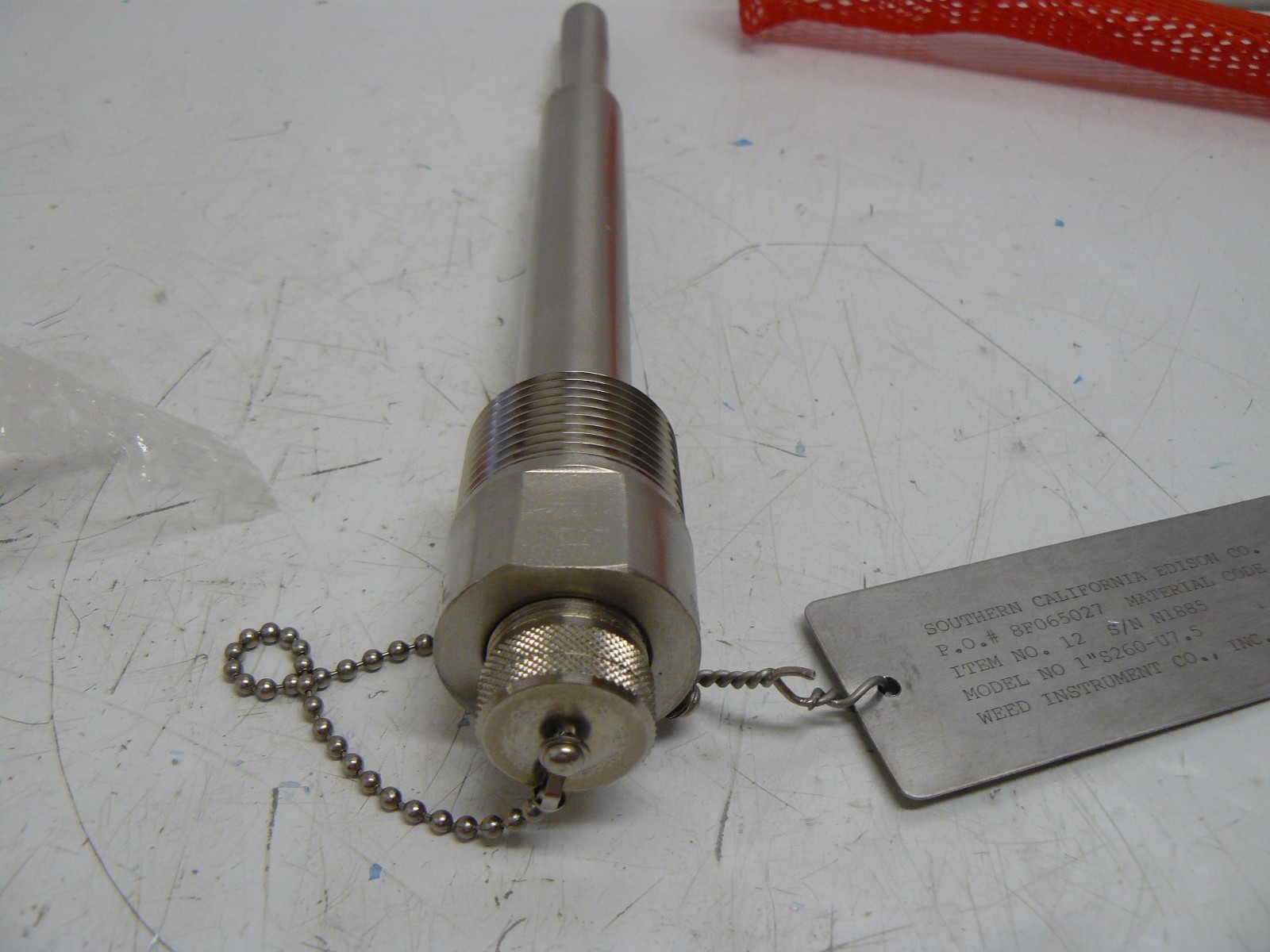 WEED INSTRUMENTS 1″HL260-U3.5-TI T/W THERMOWELL 6″ STEM 3 1/2 INCH INSERTION NEW
