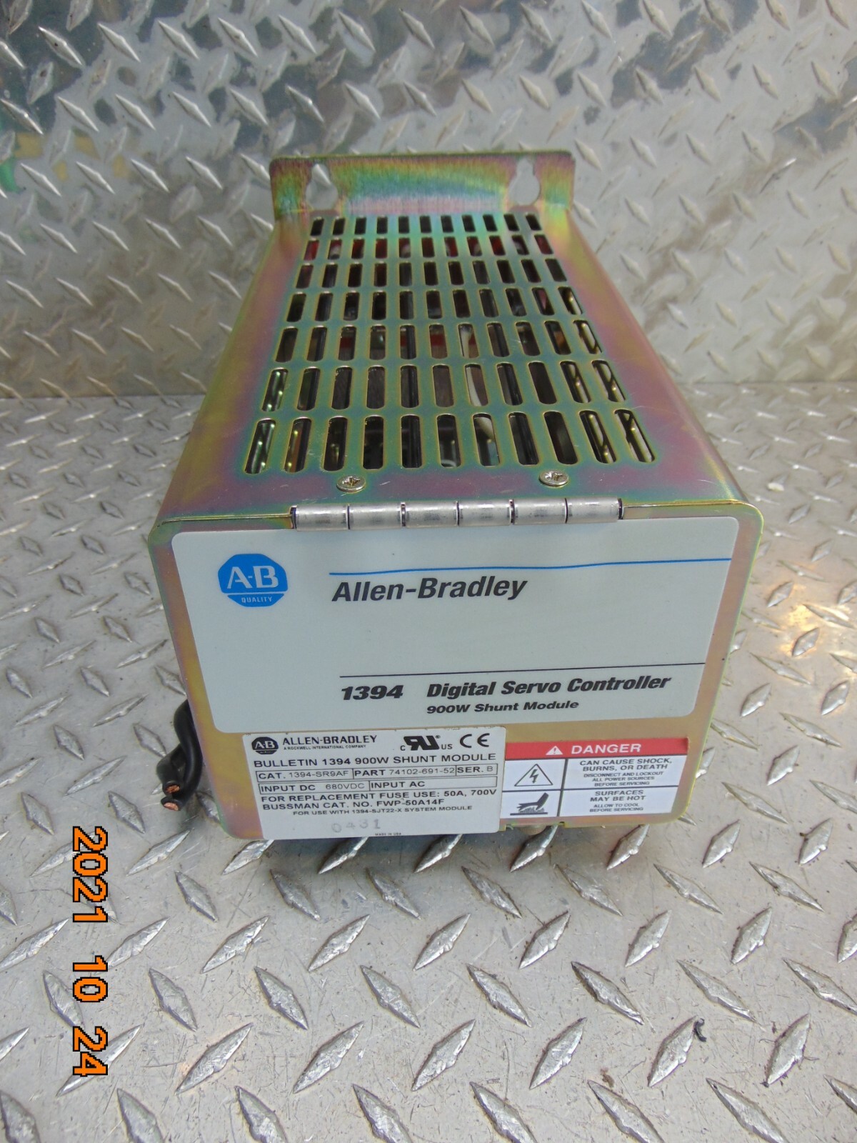 ALLEN BRADLEY 1394-SR9AF DIGITAL SERVO CONTROLLER 900W SHUNT MODULE