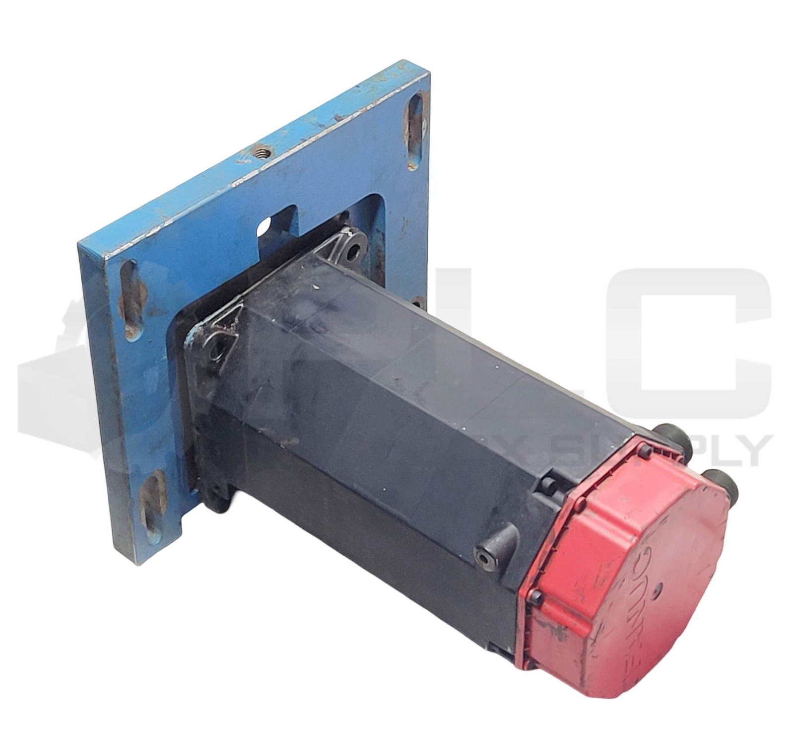 FANUC A06B-0502-B074#7008 SERVO MOTOR AC W/ 11″x12-1/4″ MOUNT PLATE W/ SPROCKET