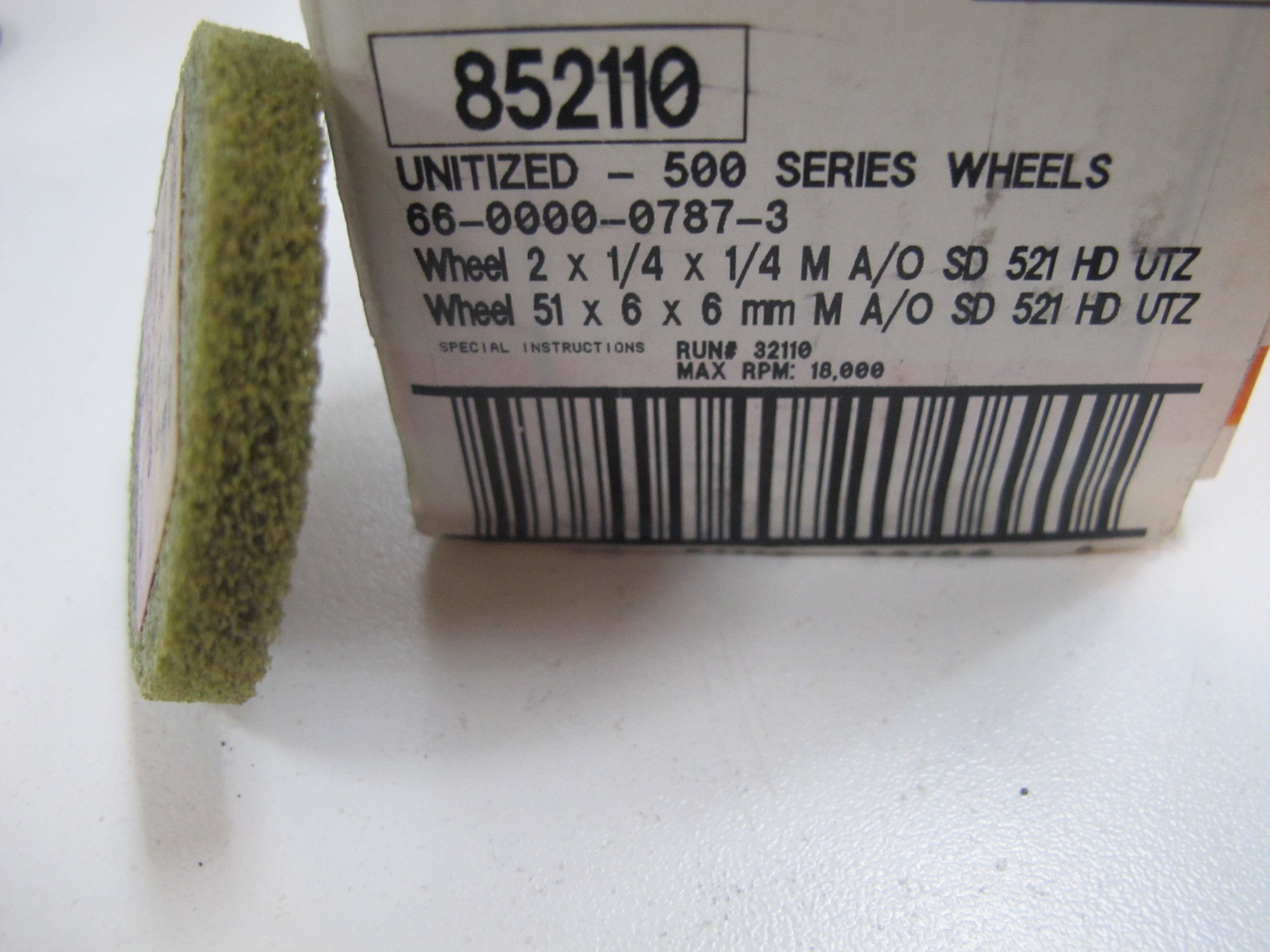 (3) Standard Abrasives A/O Unitized Wheels 852110 2 x 1/4 x 1/4″ BriteRite 3-pcs