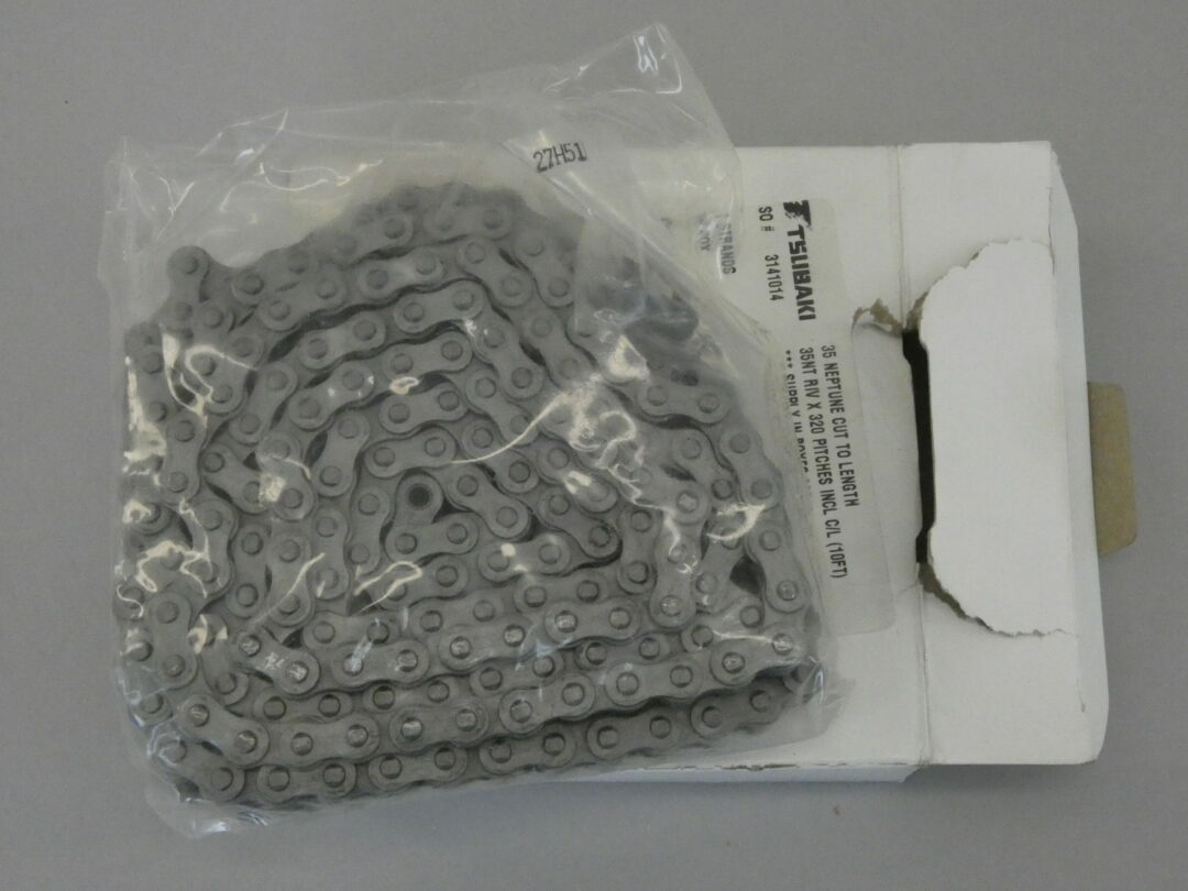 Tsubaki 35NT RIV x 320 Pitch Neptune Riveted Chain, 10ft – NEW Surplus!
