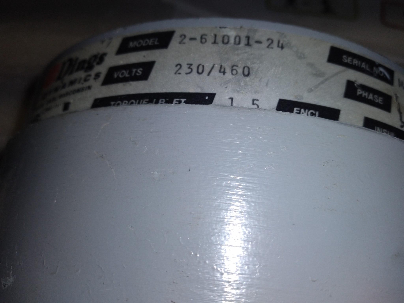 DINGS DYNAMICS 2-61001-24 230/460V 60HZ