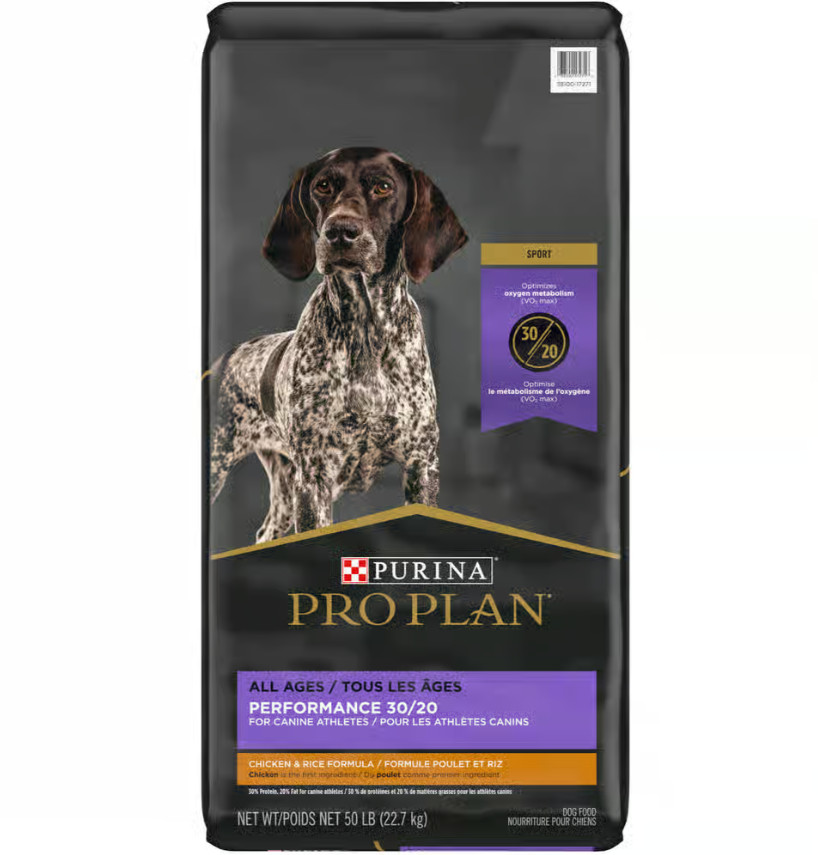 Purina Pro Plan Sport 30/20 All Stages Dry Dog Food – Chicken&Rice 50Lb