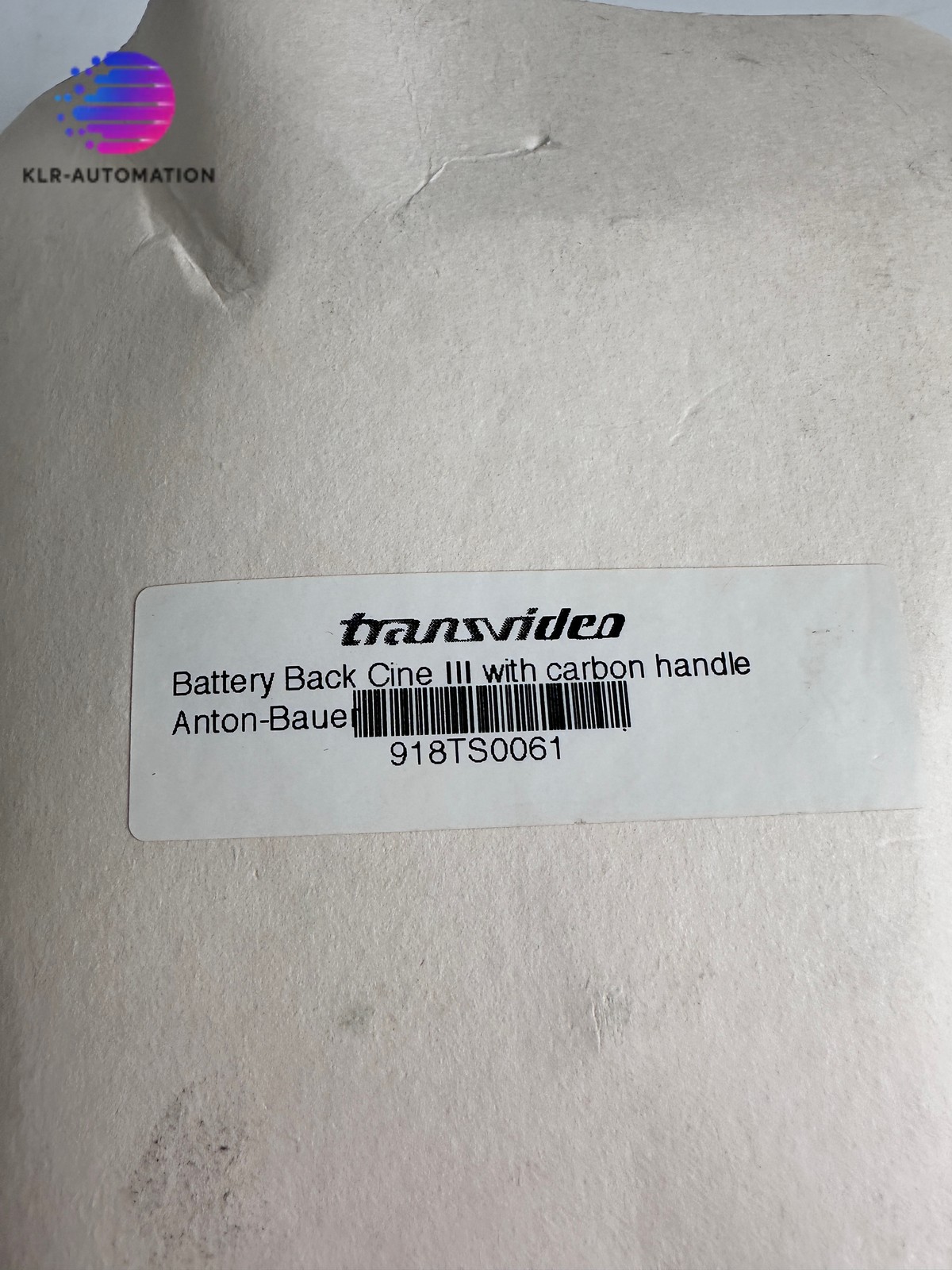Transvideo 918TS0061 Battery Back Cine III Carbon Handle Anton Bauer Mount
