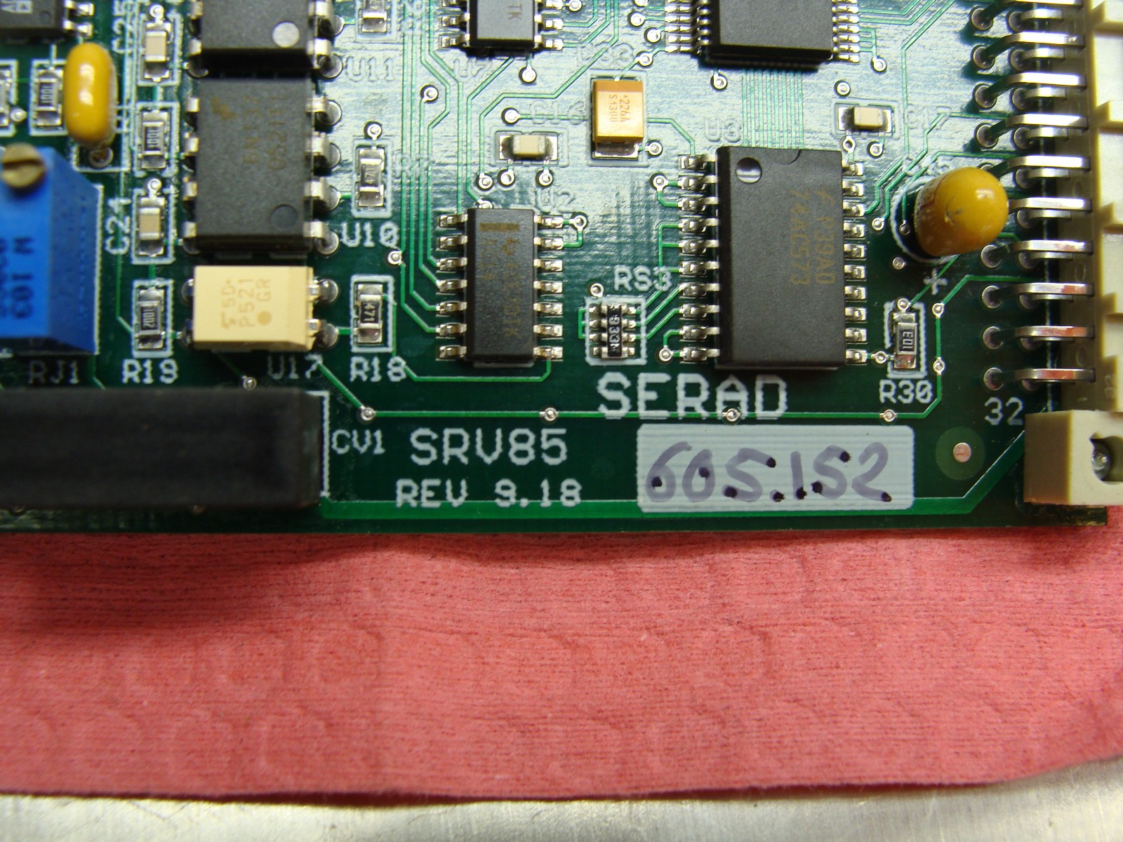 SERAD SERVO MODULE SRV85 REV 9.18 605152 FOR SERAD MCS 32 EX CONTROLLER SYSTEM