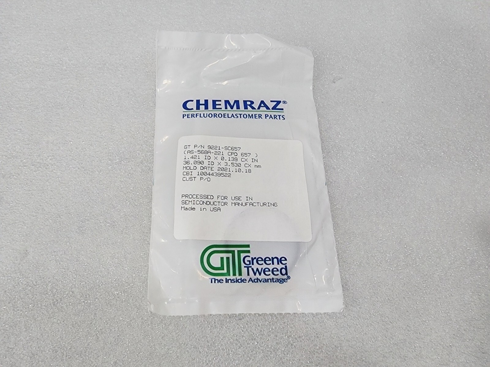 CHEMRAZ O-RING AS-568A-221 9221-SC657