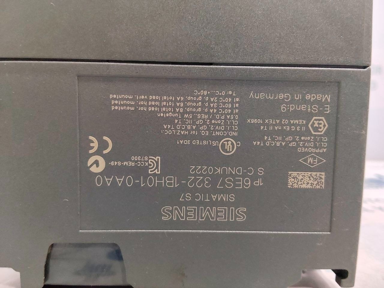 Siemens 6ES7 322-1BH01-0AA0 Simatic S7 Digital Output Module