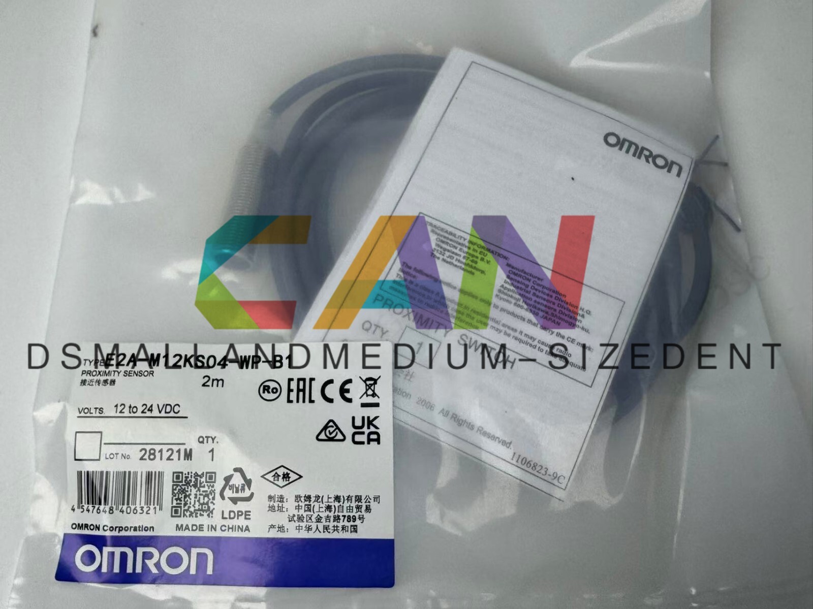 New OMRON Photoelectric Switch E2A-M12KS04-WP-B1 E2AM12KS04WPB1