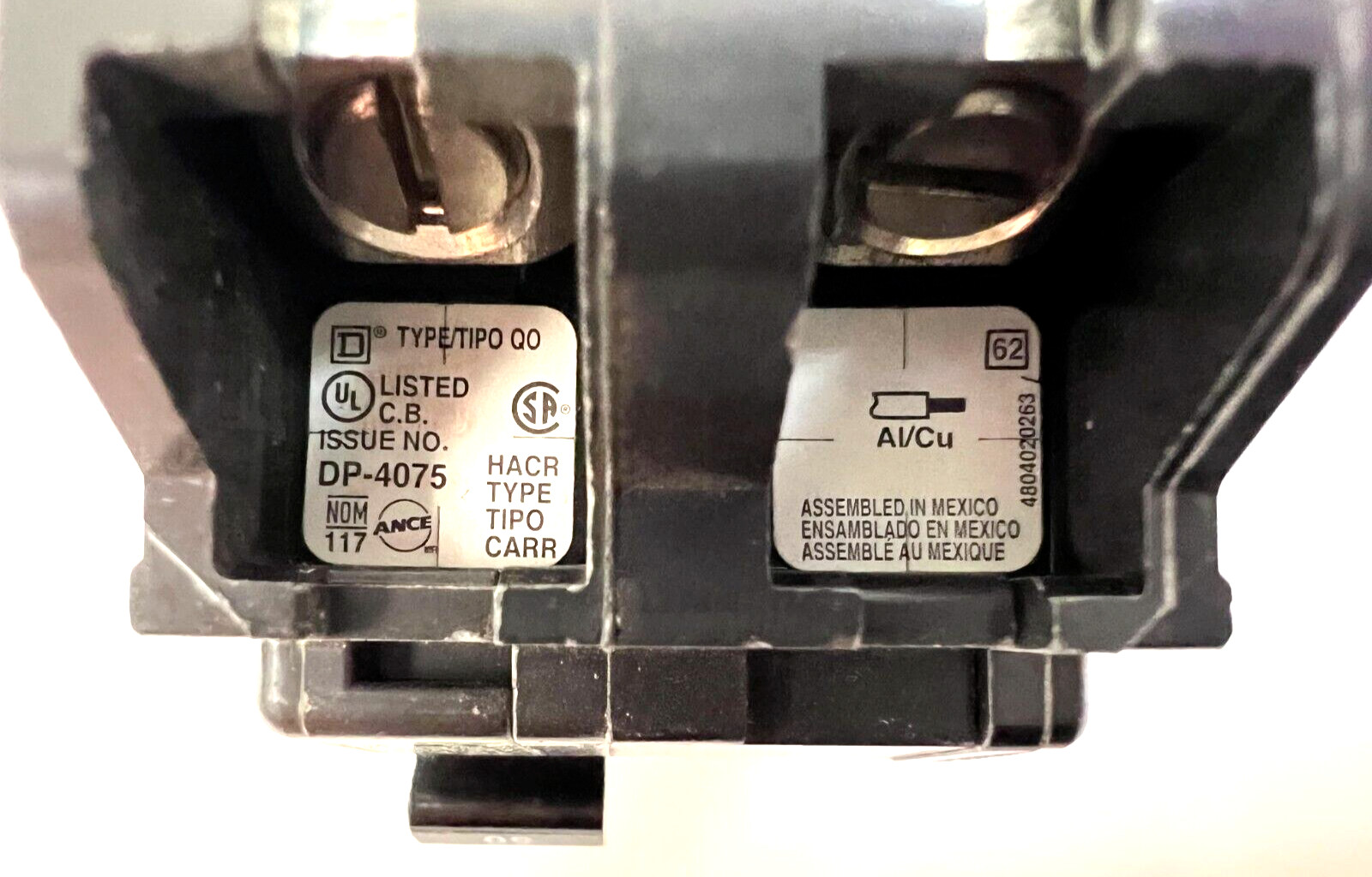 SQUARE D CIRCUIT BREAKER 2 POLE 50 AMP