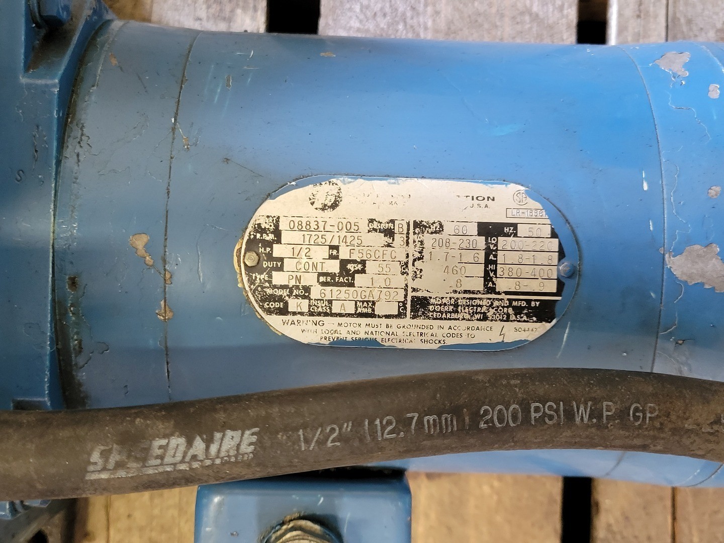 Fife P50-1GMA22YA 1/2 hp Pneumohydraulic Power Unit