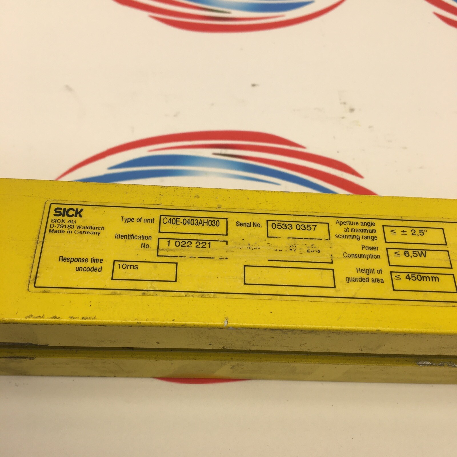 SICK C40E-0403AH030 Light Curtain 1 022 221 6.5W 450MM