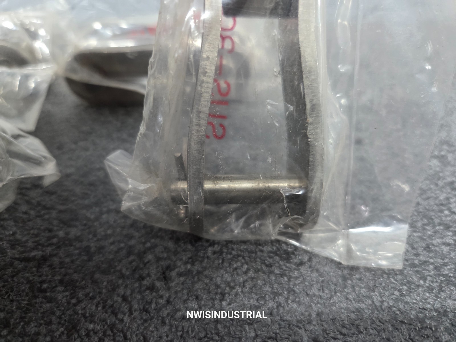 Qty. 4- 2080 Stainless Steel Roller Chain Offset Half Link