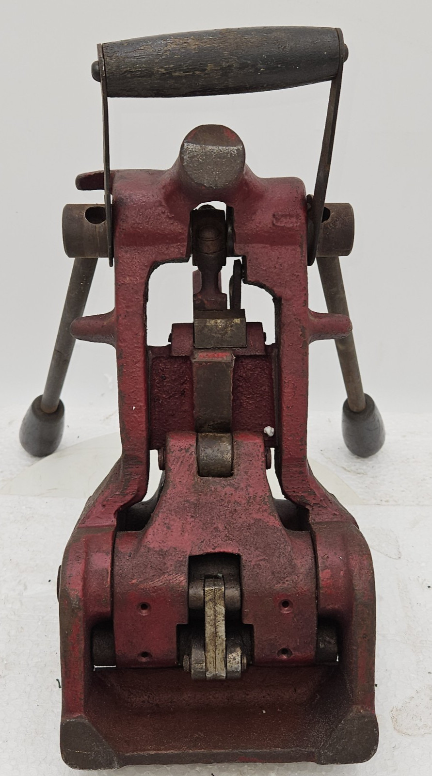 RARE Detroit Belt Lacer Press SER # 21210 Vintage flat belt Lacing. Machine NICE