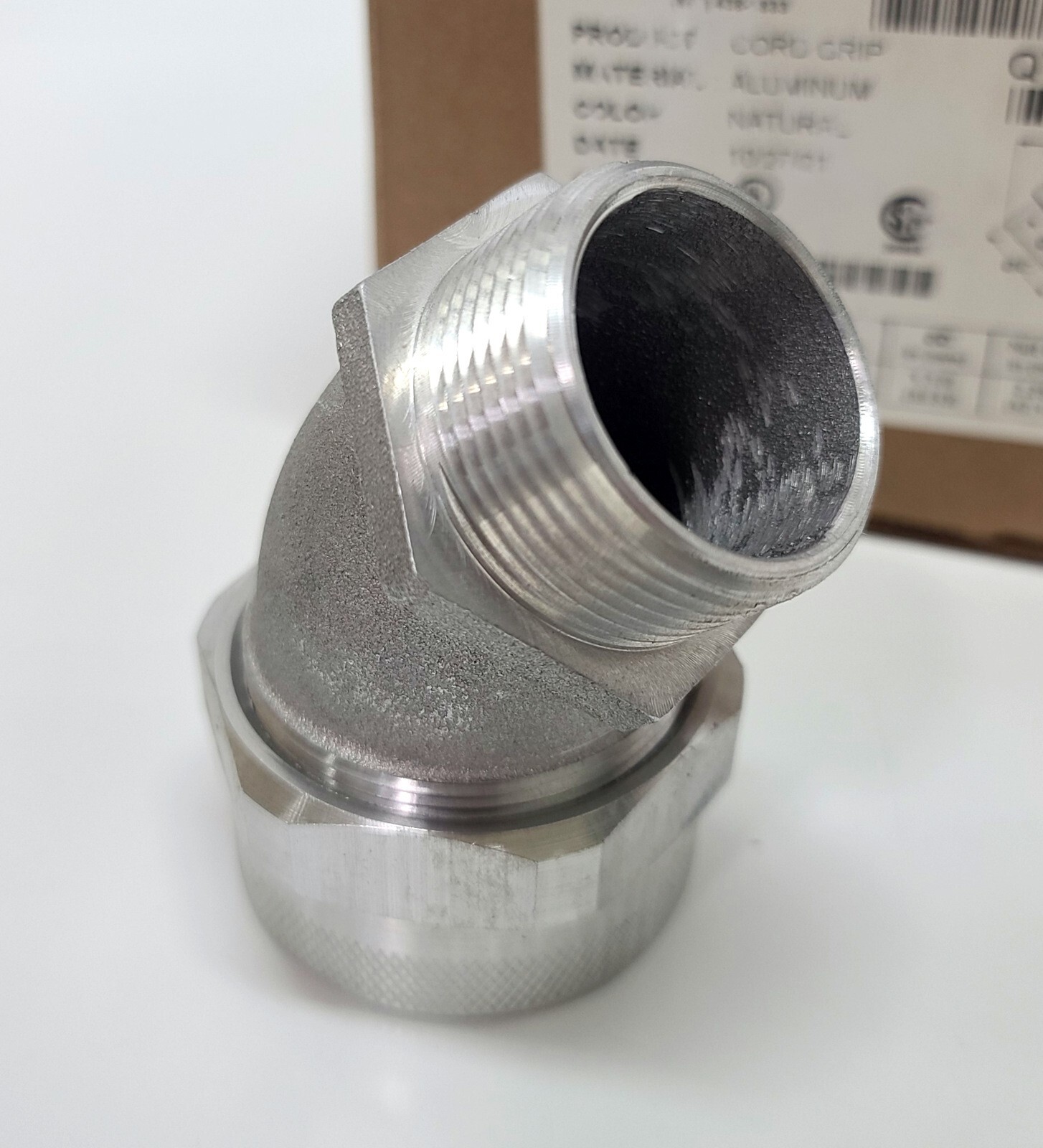 REMKE Aluminum Cord Grip RSR-45420 ~ 45° 1-1/4″ NPT ~ 1.125 -1.25 Cable Range