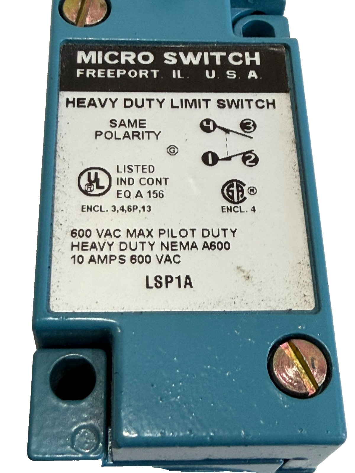 NEW HONEYWELL LSP1A HEAVY DUTY LIMIT SWITCH