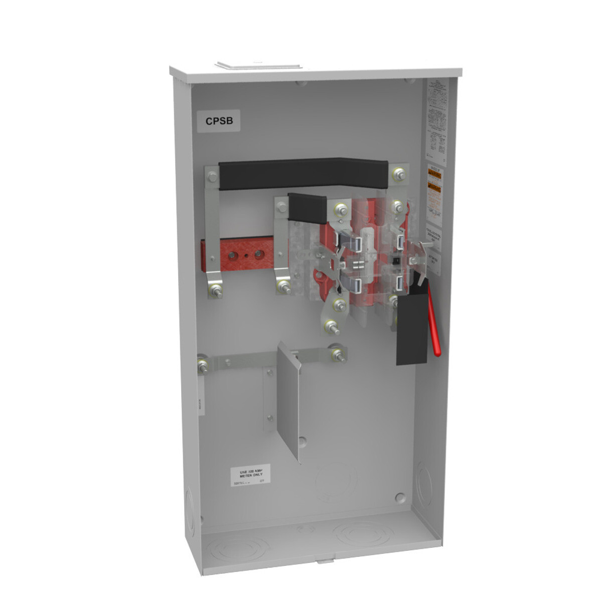 Milbank 320A 1-Phase Meter Socket Ringless Lever 4 Term OH UG 600V