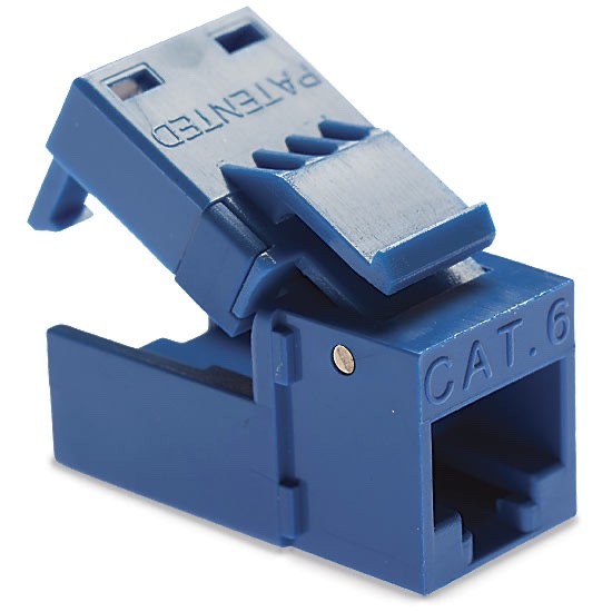 New Platinum Tools EZ-SnapJack Cat6+ Jacks – Blue 10 Pack – P/N 706BL-1