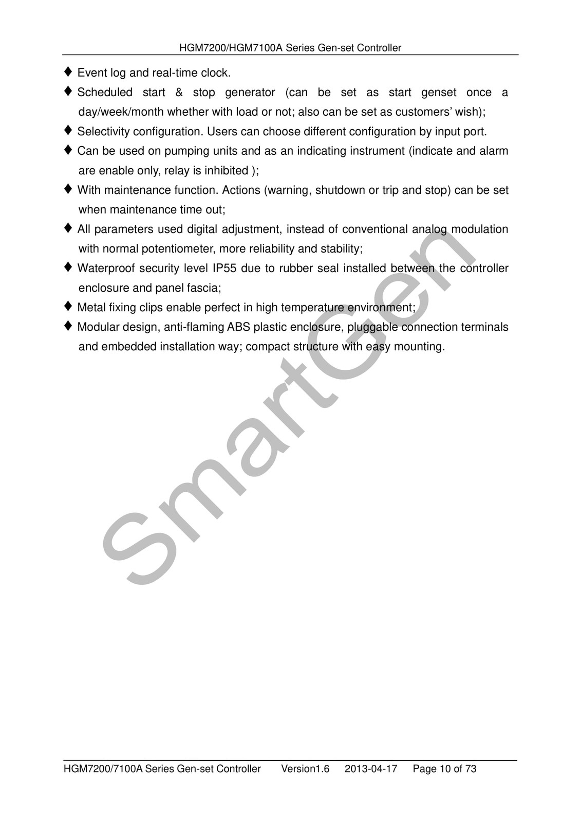 SmartGen HGM7220 AMF Genset Controller