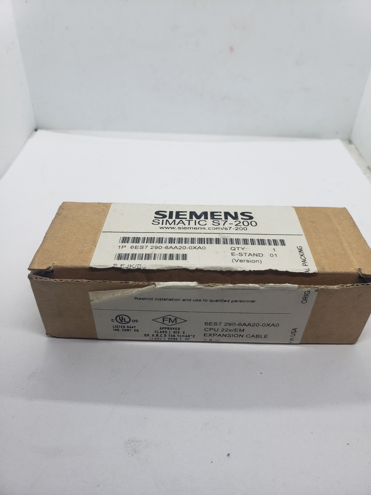 SIEMENS 6ES7 290-6AA20-0XA0 EXPANSION CABLE, NIB