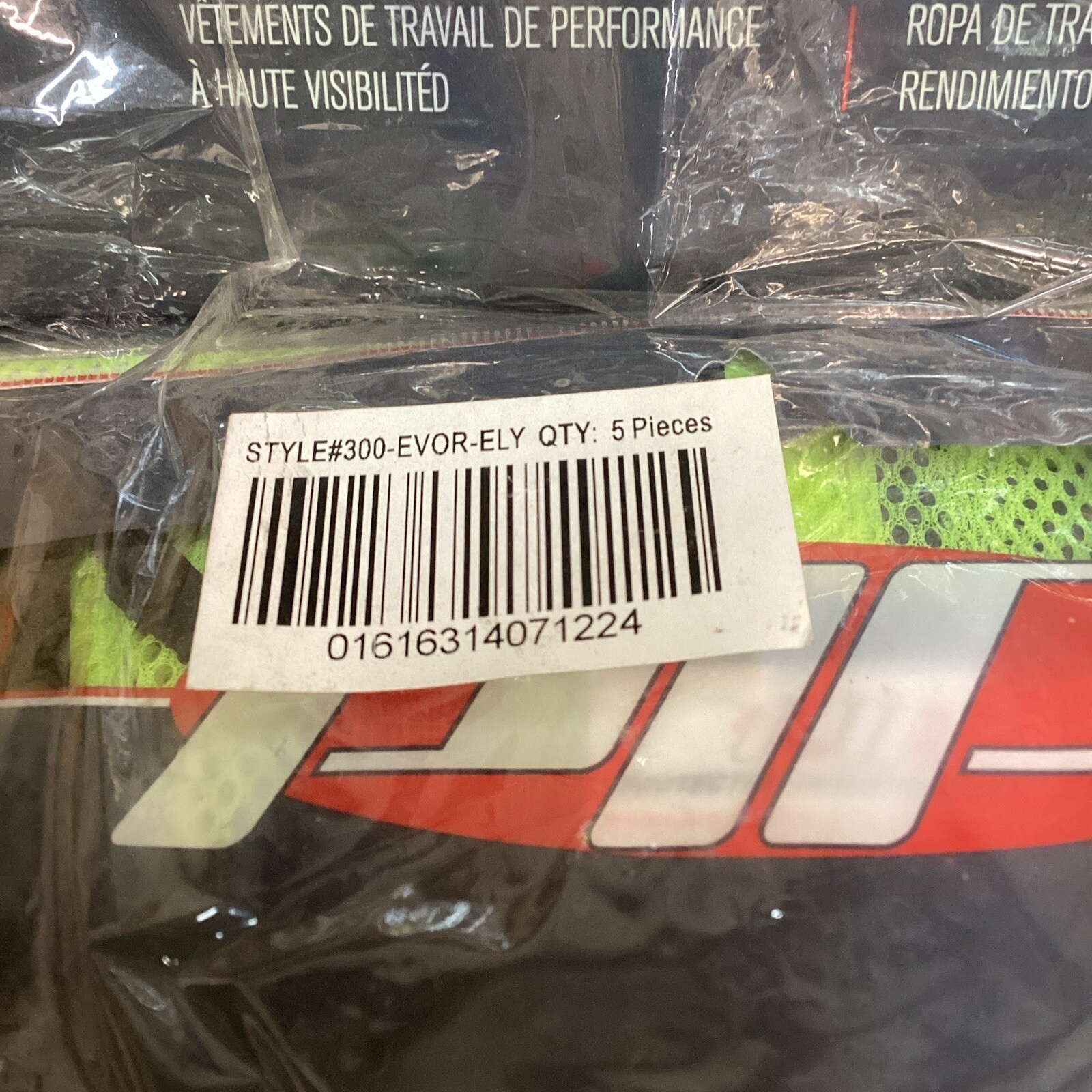 5 High Visibility PIP Hi-Vis Performance Workwear One Size LIME vest
