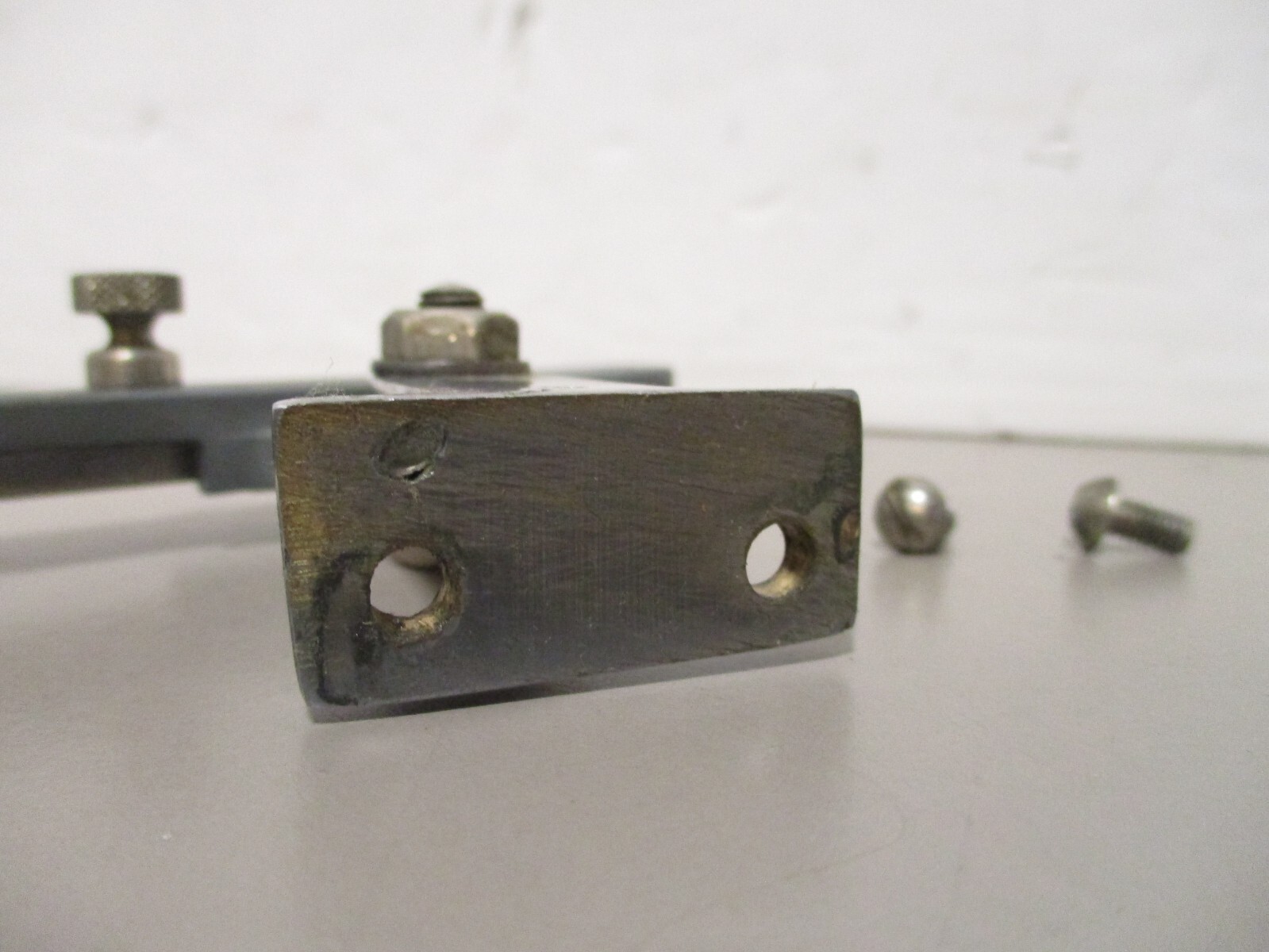 Depth Guide Arm and Mount for Vintage Wolf Model R Electric Fabric Cutter