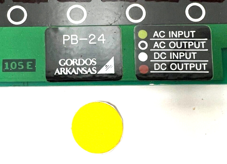 GORDOS ARKANSAS PB-24 RELAY CIRCUIT BOARD OAL 18-3/4″