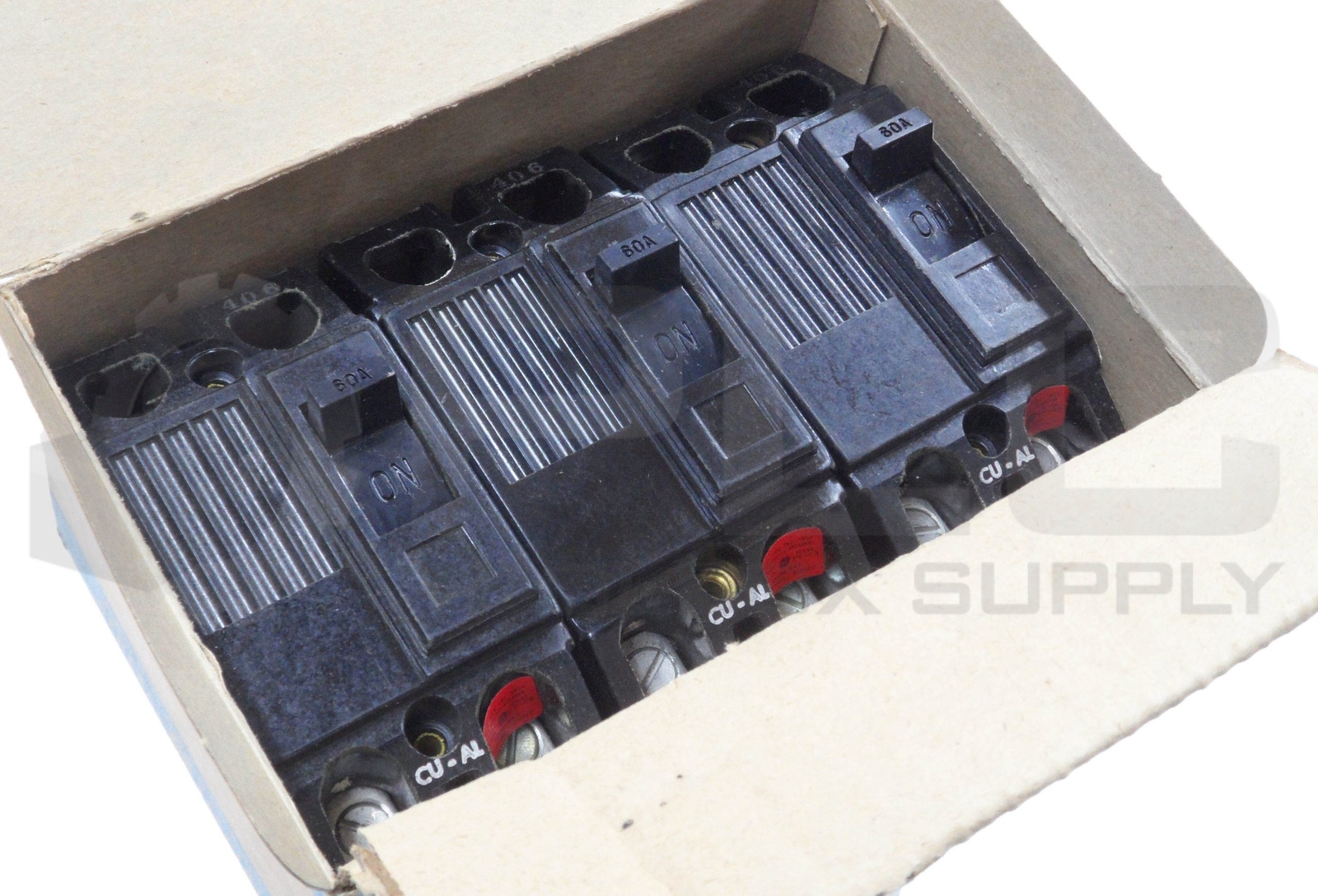 NEW BOX OF 3 GENERAL ELECTRIC TQ2160 CIRCUIT BREAKER TYPE TQ 2 POLE 60A *READ*